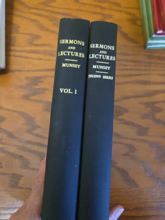 Vintage Muncie sermons and lecture reference books