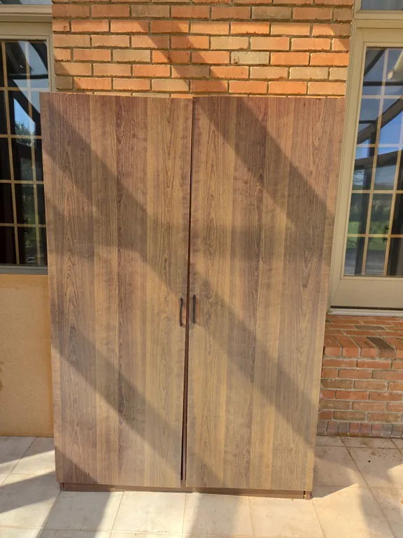 Vintage wooden wardrobe