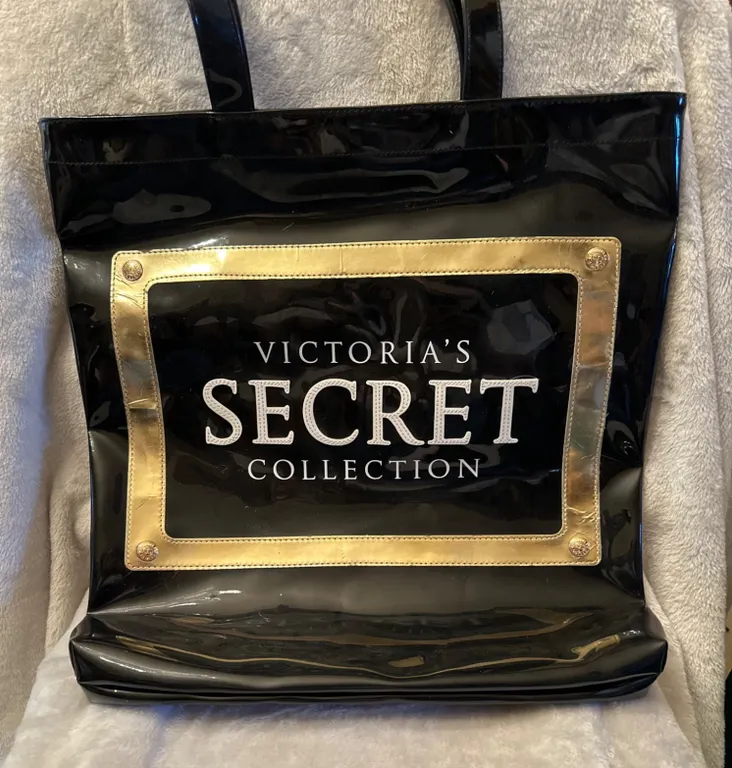 Victoria’s Secret Collection Black and Gold Tote Bag