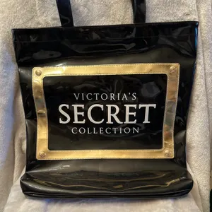 Victoria’s Secret Collection Black and Gold Tote Bag