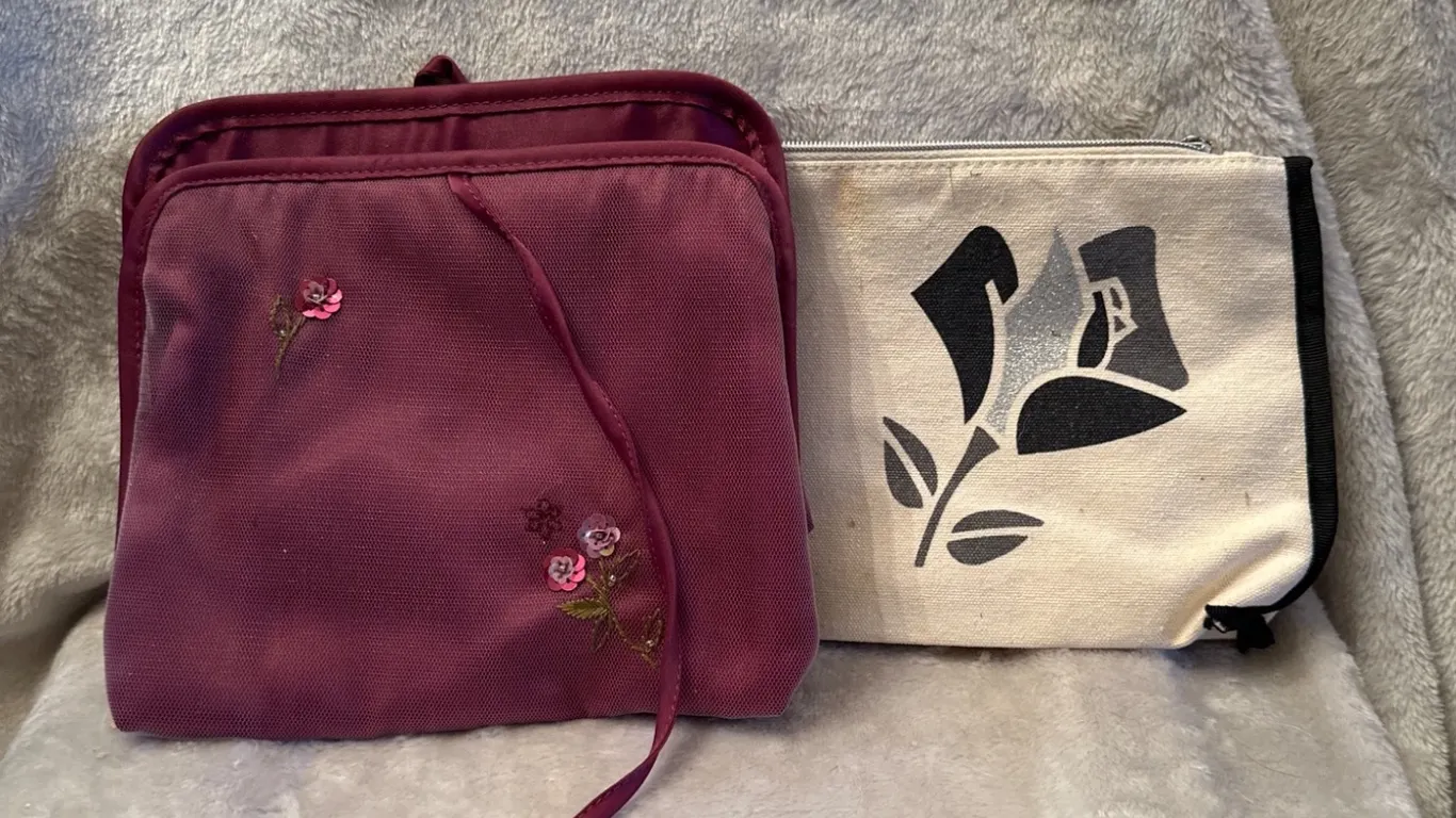Two Cosmetic Bags, Including Lancome, Circa 2000s