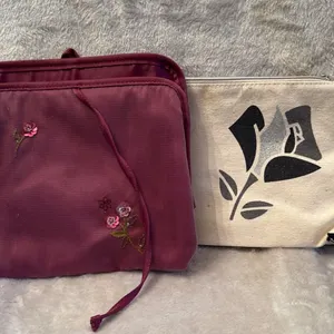 Two Cosmetic Bags, Including Lancome, Circa 2000s