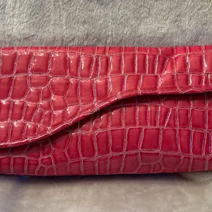 Murval Heat-Resistant Flat Iron Case with Faux Crocodile Texture