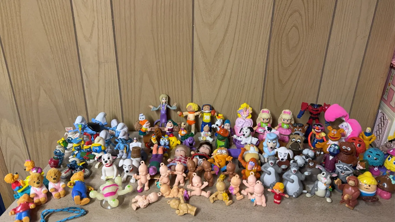 Large Collection of Vintage PVC Character Figures & Miniature Toys