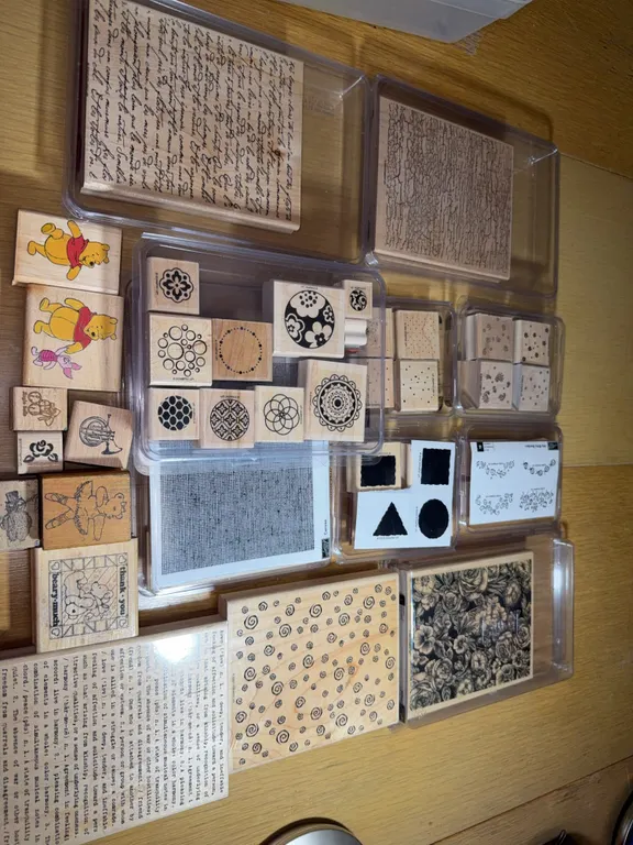 Stampin' Up! Rubber Stamps – Background Textures & Winnie the Pooh