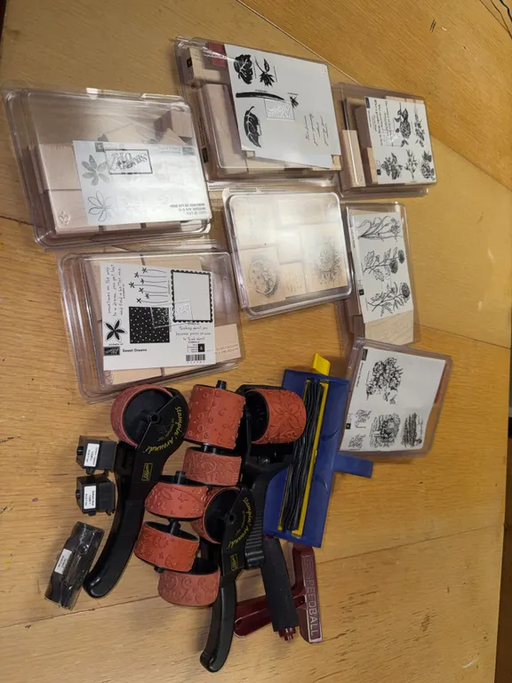 Stampin' Up! Rubber Stamps & Decorative Stamp Roller Collection