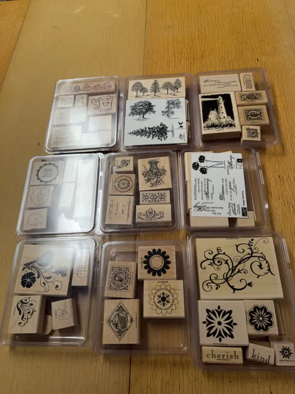Stampin' Up! Rubber Stamp Collection – Trees, Birds, Flowers & Greetings