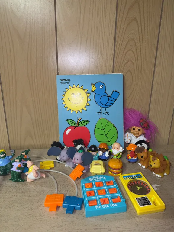 Vintage Playskool Puzzle, McDonald's Toys & Miniature Games