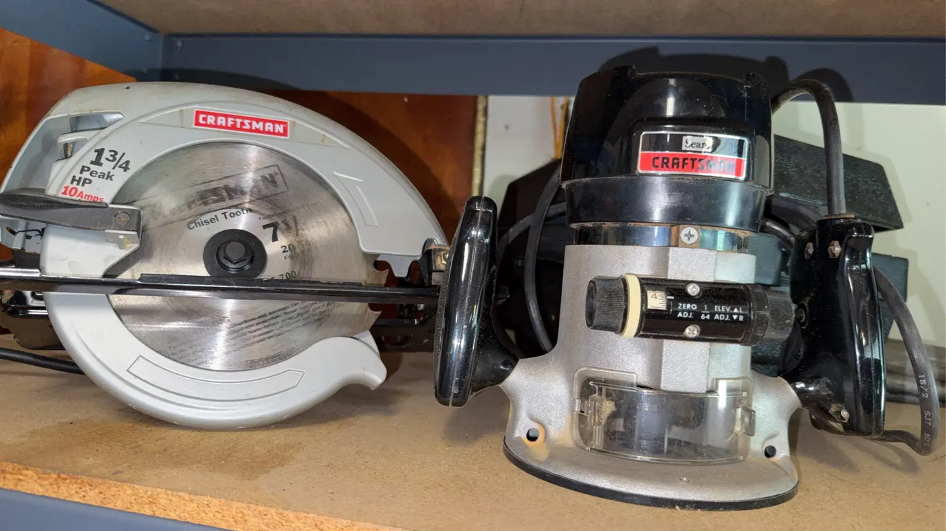 Craftsman 7-1/4" Circular Saw & Sears Craftsman Router