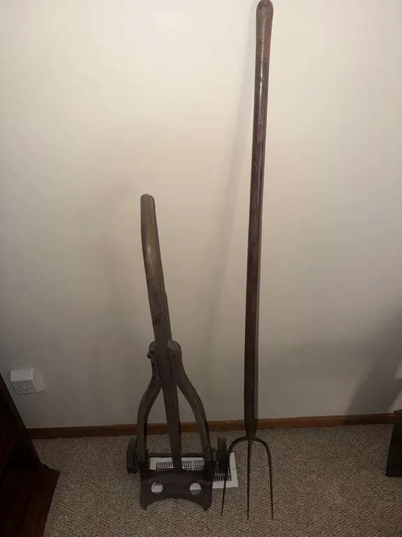 Antique Farm Tools & Pitchfork