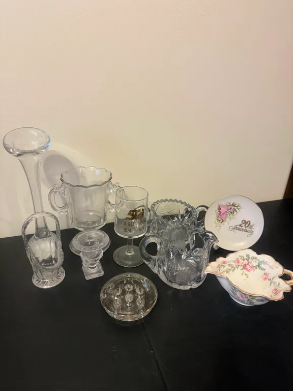 Vintage Pressed Glass, Crystal & Decorative China Collection