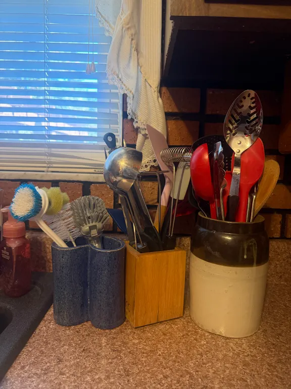 Assorted Kitchen Utensils, Cooking Tools & Holders