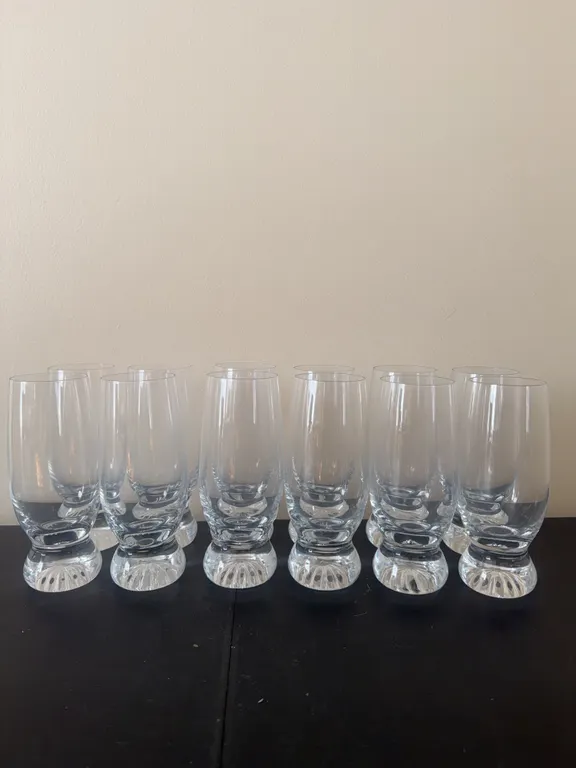 Studio Nova by Mikasa Medley Blown Crystal Footed Tumblers