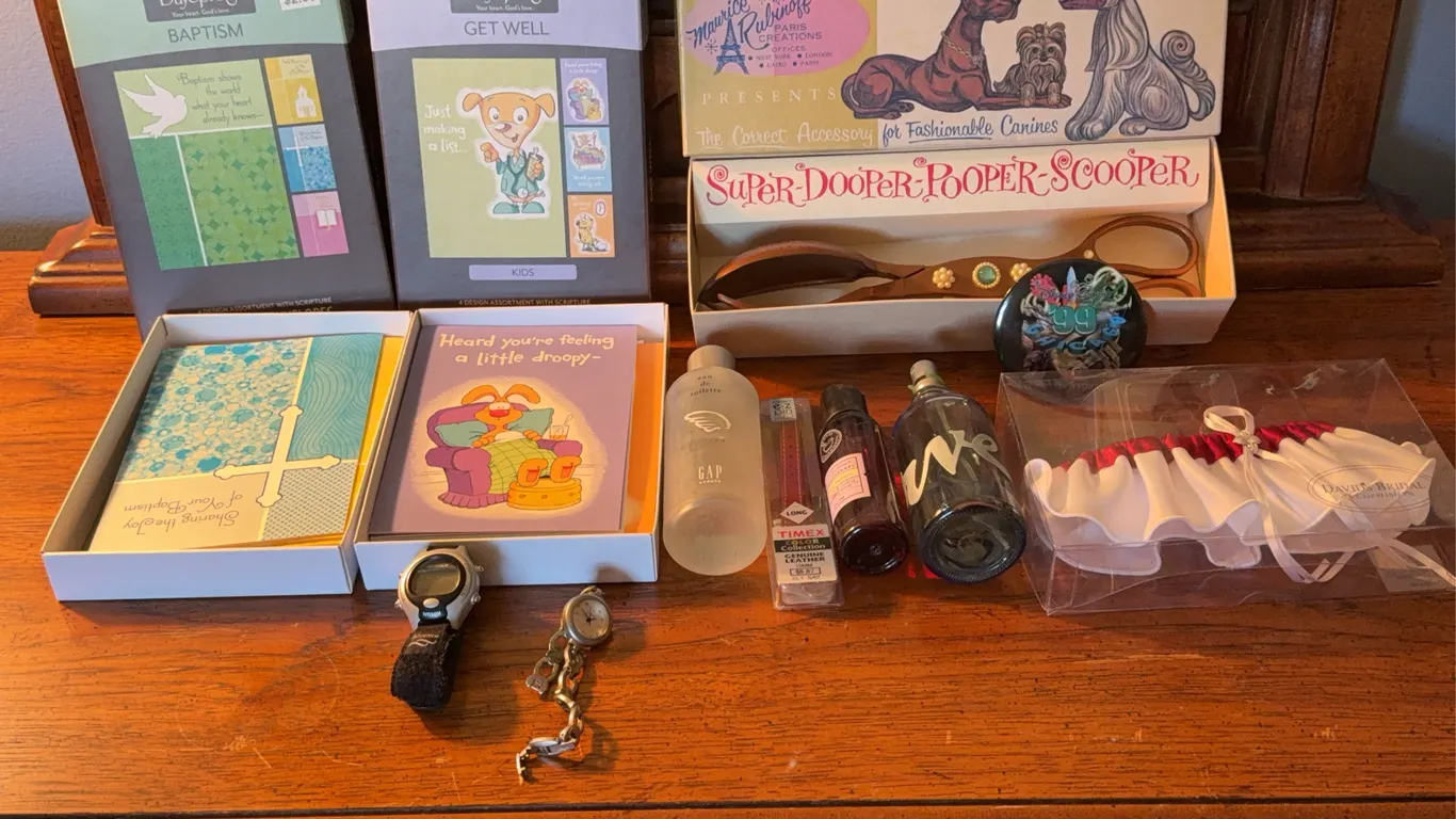 Assorted Greeting Cards, Watches, Accessories & Collectibles