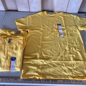 3 Adult Medium New Gildan T-Shirts-Yellow