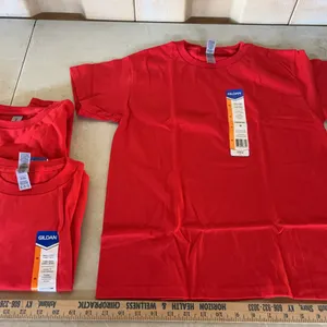 3 Youth Medium New Gildan T-Shirts-Red