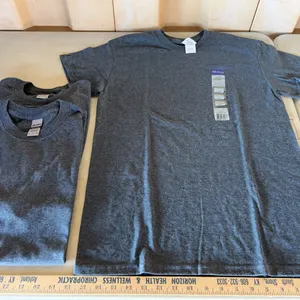 3 Adult Small New Gildan T-Shirts-Grey