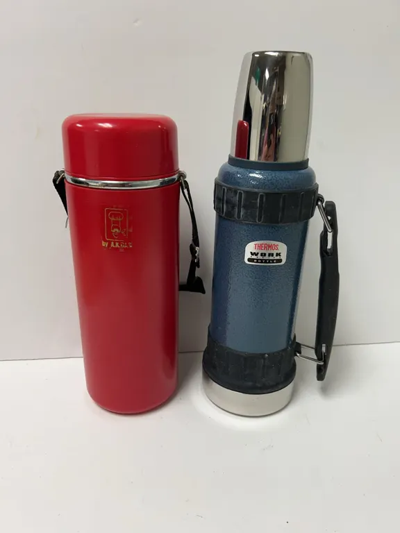 Thermos Work Series Bottle and Red A.K.DAS Insulated Jug