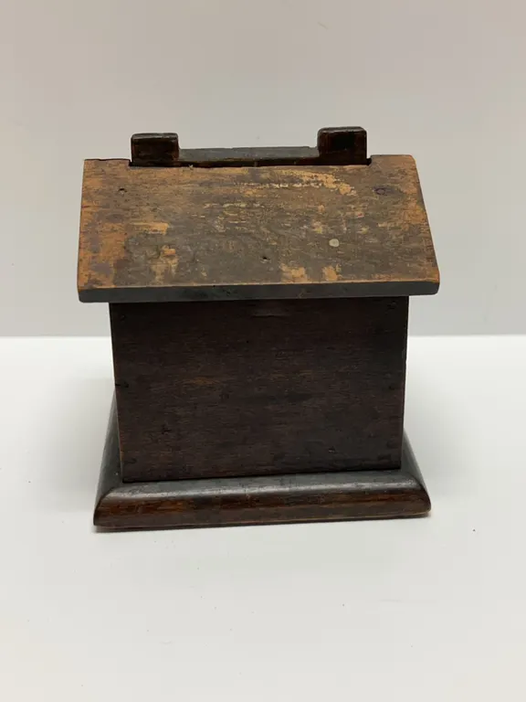 Wooden Hinged Lid Box with Slide-Out Bottom Base