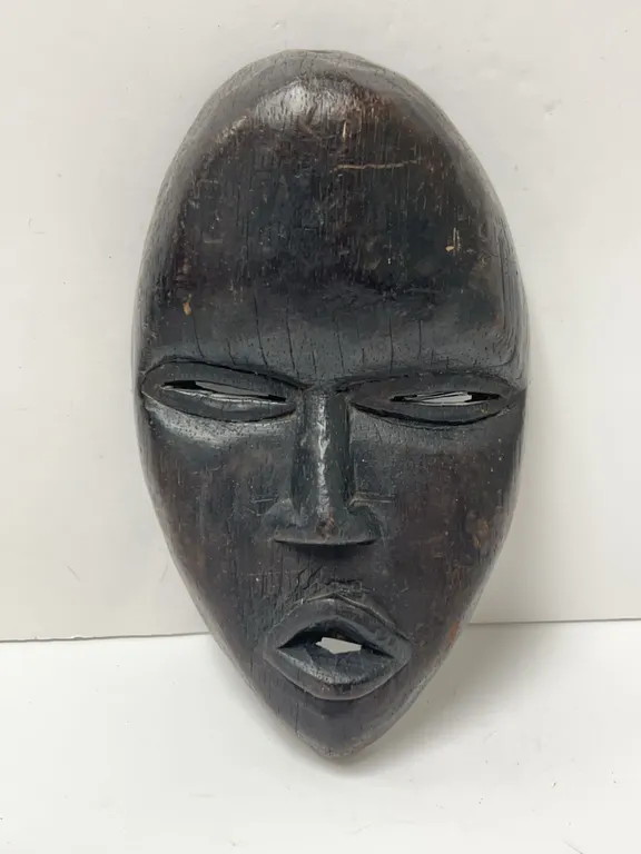 Hand-Carved Wooden African-Style Face Mask Wall Decor