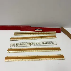 Post Wood Rulers and Big Bear Super Markets Plastic Ruler