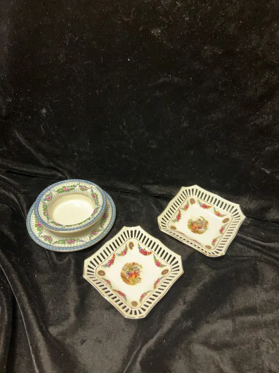 Booths Silicon China Bowl/Plate and Germany Reticulated Dishes