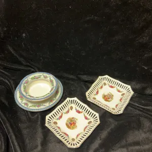 Booths Silicon China Bowl/Plate and Germany Reticulated Dishes
