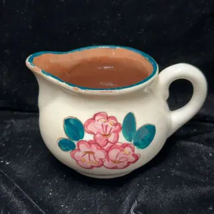 Stangl Pottery Creamer with Handpainted Floral Design