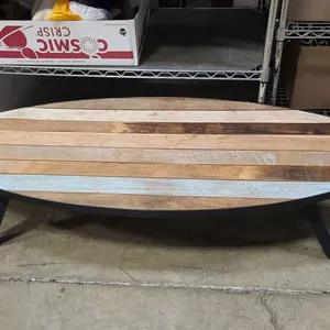 Pottery Barn Teen Surf Board Lounge Table, Teak, Indonesia