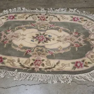 Royal Palace 3'6"x6' Handmade Wool Savonnerie Rug