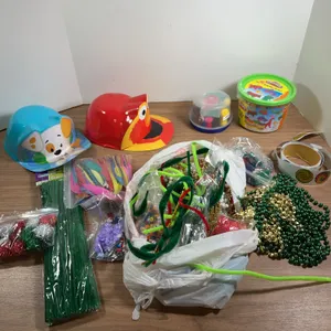 Craft Supplies with Play-Doh and Children’s Hats