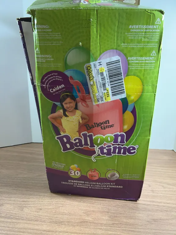 Balloon Time Standard Helium Balloon Kit 30 Balloons