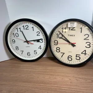 Timex Quartz Wall Clock and 24-Hour Quartz Wall Clock