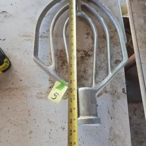 Vintage aluminum Hobart brand flat beater