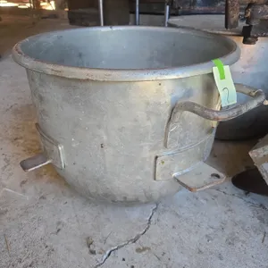 Vintage Hobart brand 30 quart stainless steel mixing bowl number vmlh30