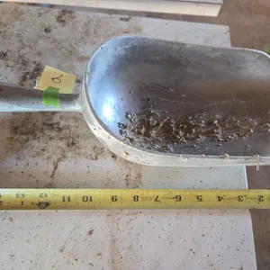 Large aluminum restaurant scoop