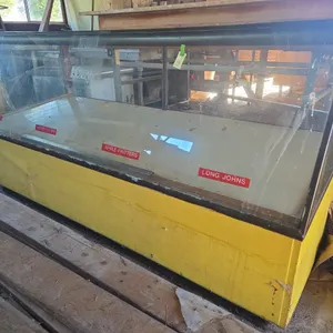 Vintage bakery glass display case