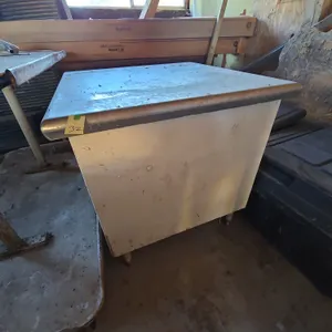 Vintage stainless steel commercial Island counter