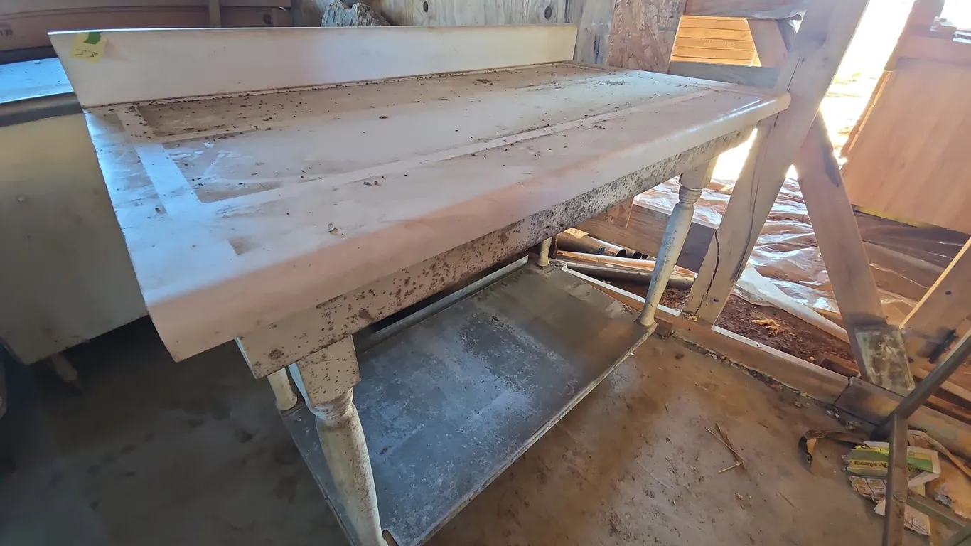 Vintage formica top workbench