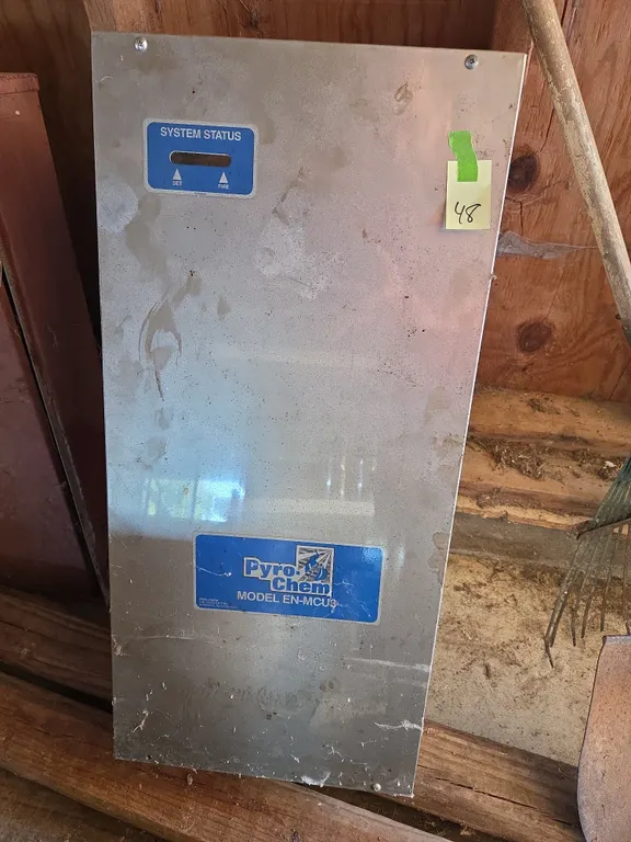 Pyrochem model en mcu3 mechanical control enclosure for a commercial fire suppression system