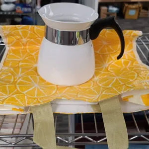 Corning Cookmates K-TP-7 7 Cup Pot with Citrus Tote Bag