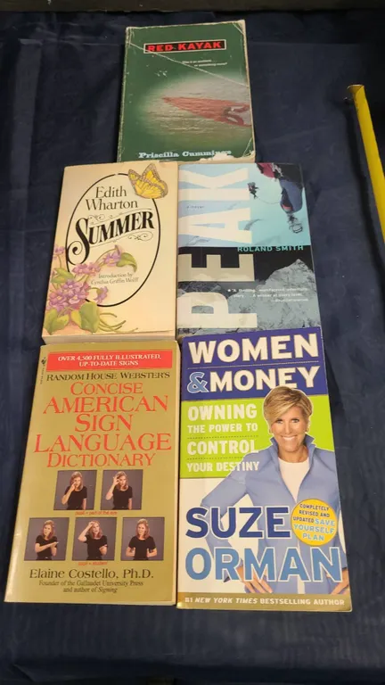 5 Paperback Books Wharton Orman Smith Cummings