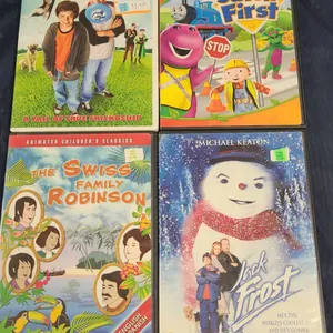 4 Family DVDs: Finn on the Fly, Safety First, Swiss Family