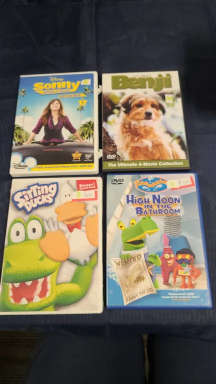 Children’s DVD Lot: Benji, Sonny, Sitting Ducks, VeggieTales