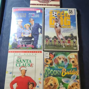 DVD Lot: Lucy Show, Soccer Dog, Spooky Buddies, Santa Clause