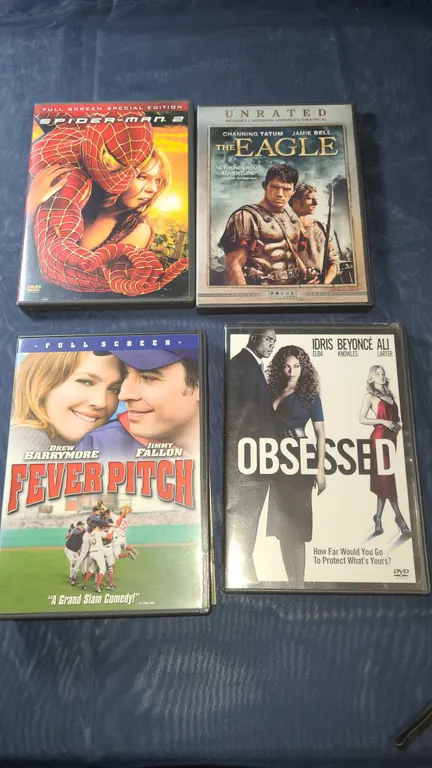 Spider-Man 2, The Eagle, Fever Pitch, Obsessed DVD Lot