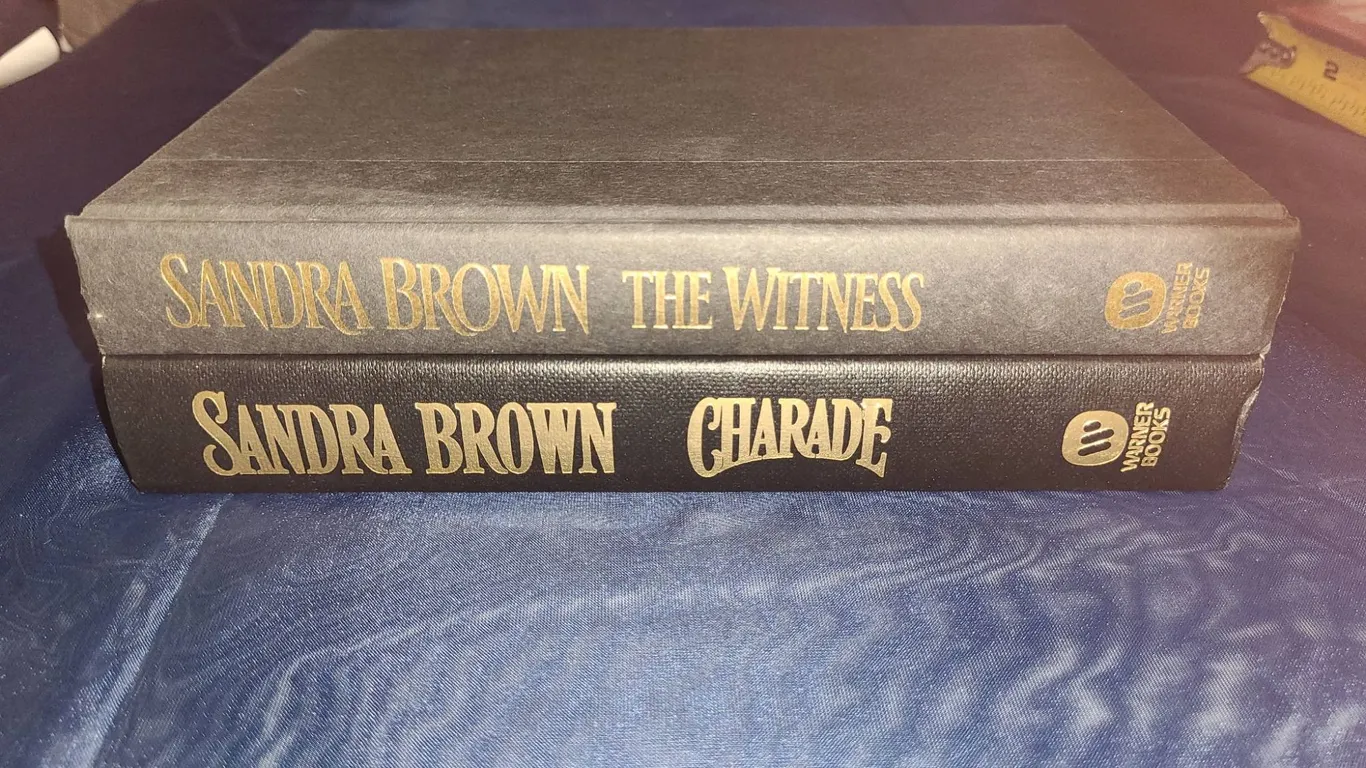 Sandra Brown The Witness and Charade Hardcover Books Set