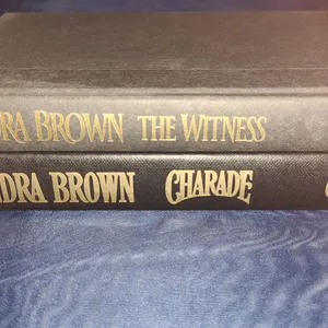 Sandra Brown The Witness and Charade Hardcover Books Set