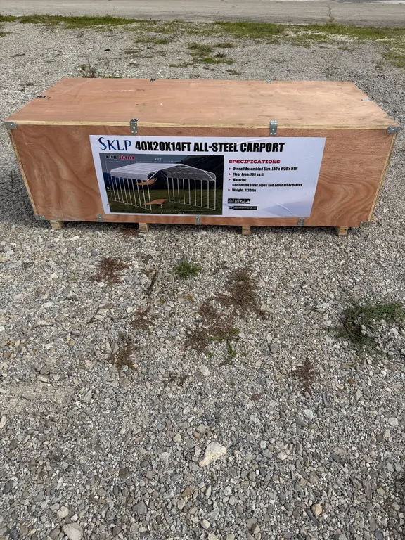 New 40x20x14FT ALL-STEEL CARPORT