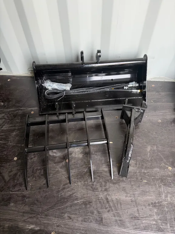 Black Pin Style Rake, Ripper, Bucket